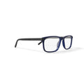Men's M0501 Square Prescription Eyeglasses with Case, Navy Blue
