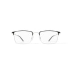 Men's MK10405 Square Prescription Eyeglasses with Case, Silver