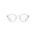 Men's MK10410 Round Prescription Eyeglasses with Case, Silver