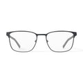 Men's MV010 Patrick Square Prescription Eyeglasses with Case, Black