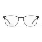Men's MV010 Patrick Square Prescription Eyeglasses with Case, Black