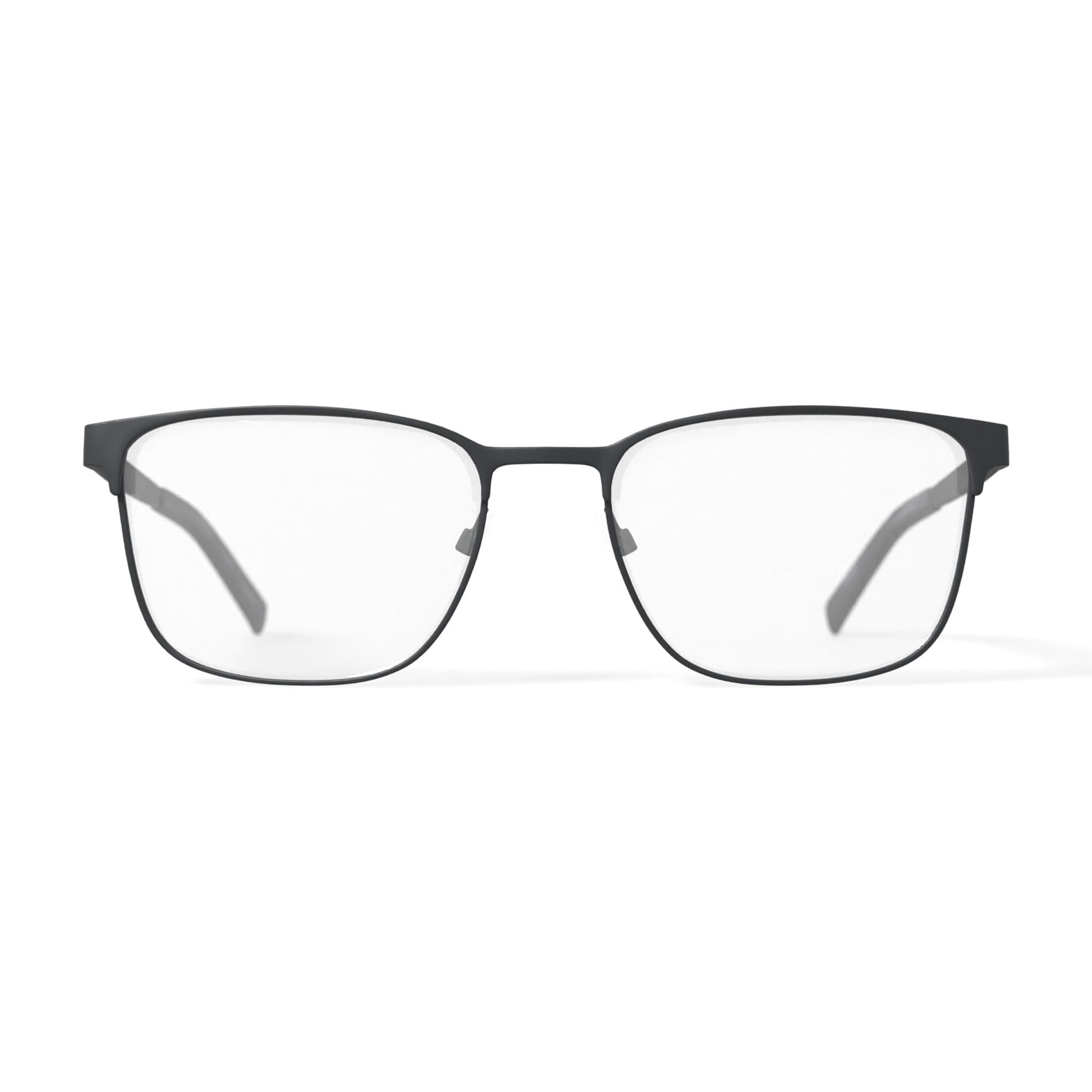 Men's MV010 Patrick Square Prescription Eyeglasses with Case, Black