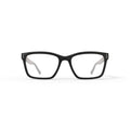 Men's MV014 Curtis Square Prescription Eyeglasses with Case, Shiny Black