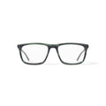 Men's MC005 Nate Square Prescription Eyeglasses with Case, Green Tortoise