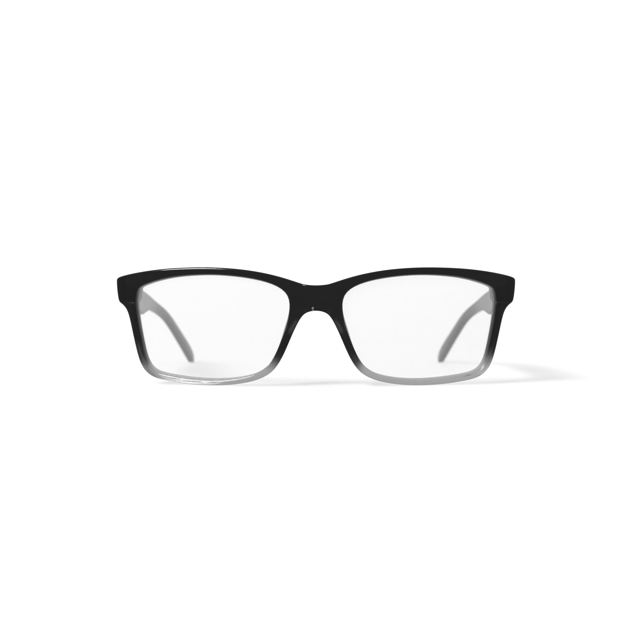 Men's MOP53 Rectangular Prescription Eyeglasses with Case, Black Gradient