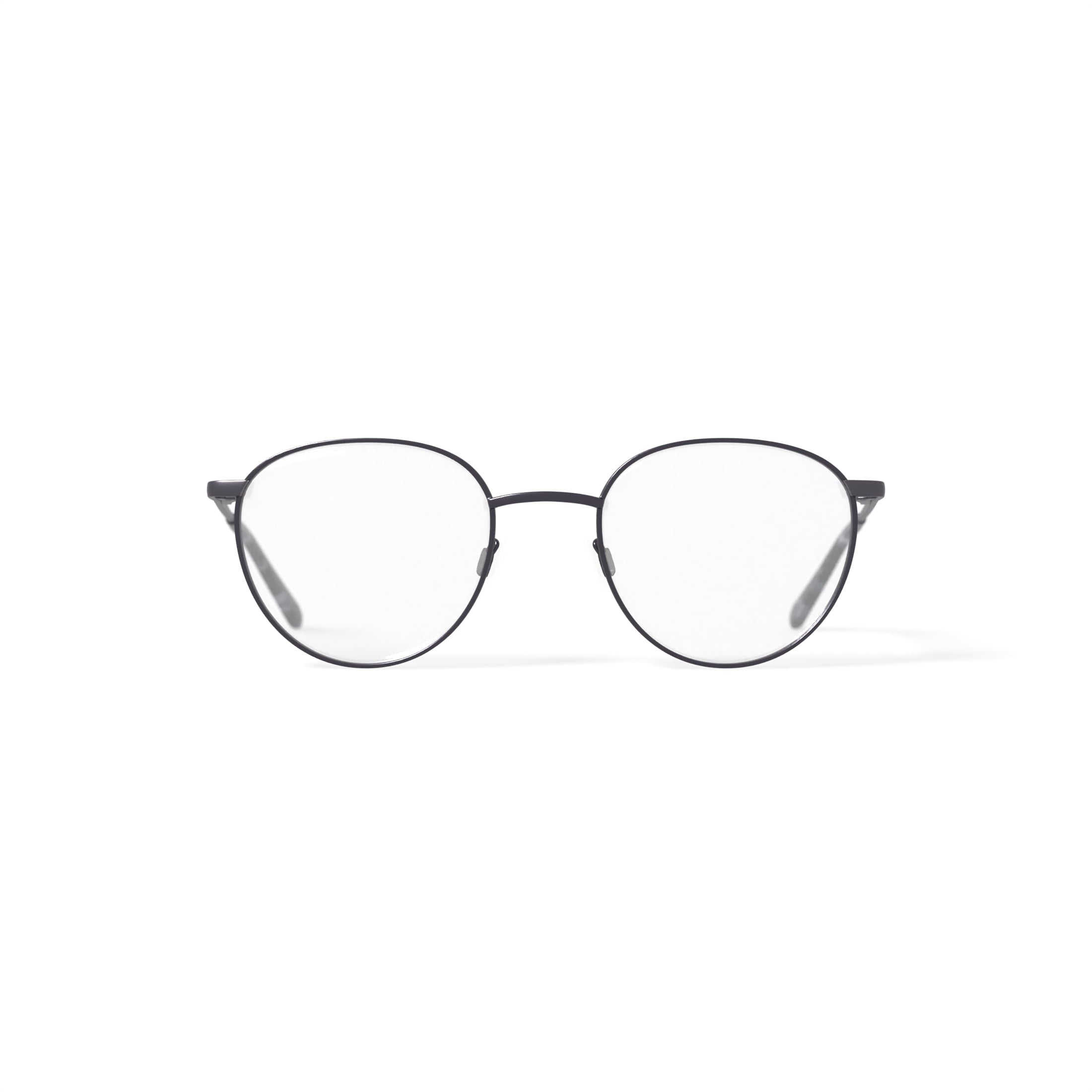 Men's MV009 Adrian Round Prescription Eyeglasses with Case, Gray