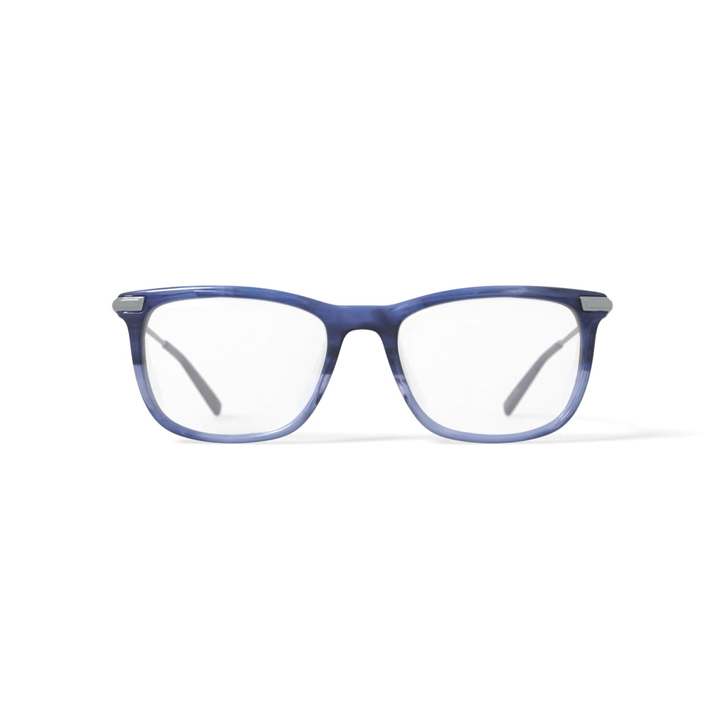 Men's MV011 Liam Square Prescription Eyeglasses with Case, Blue Gradient