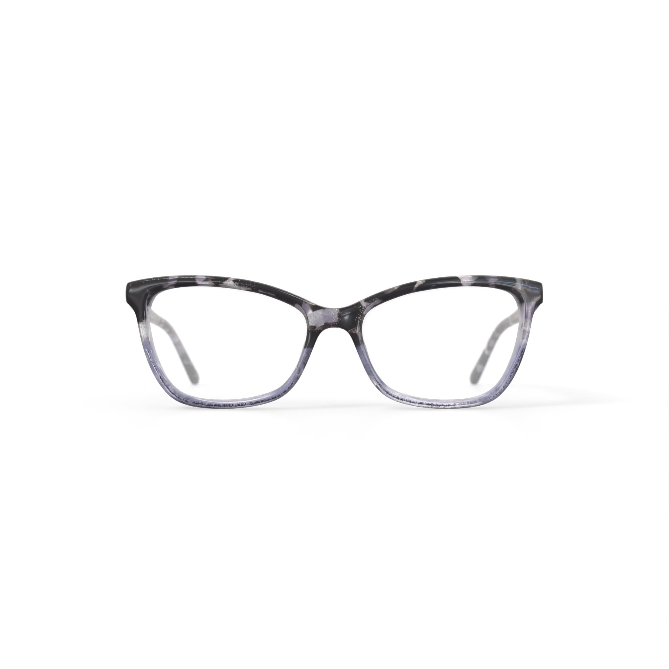 Women's MV023 Tabitha Cat Eye Prescription Eyeglasses with Case, Crystal Black