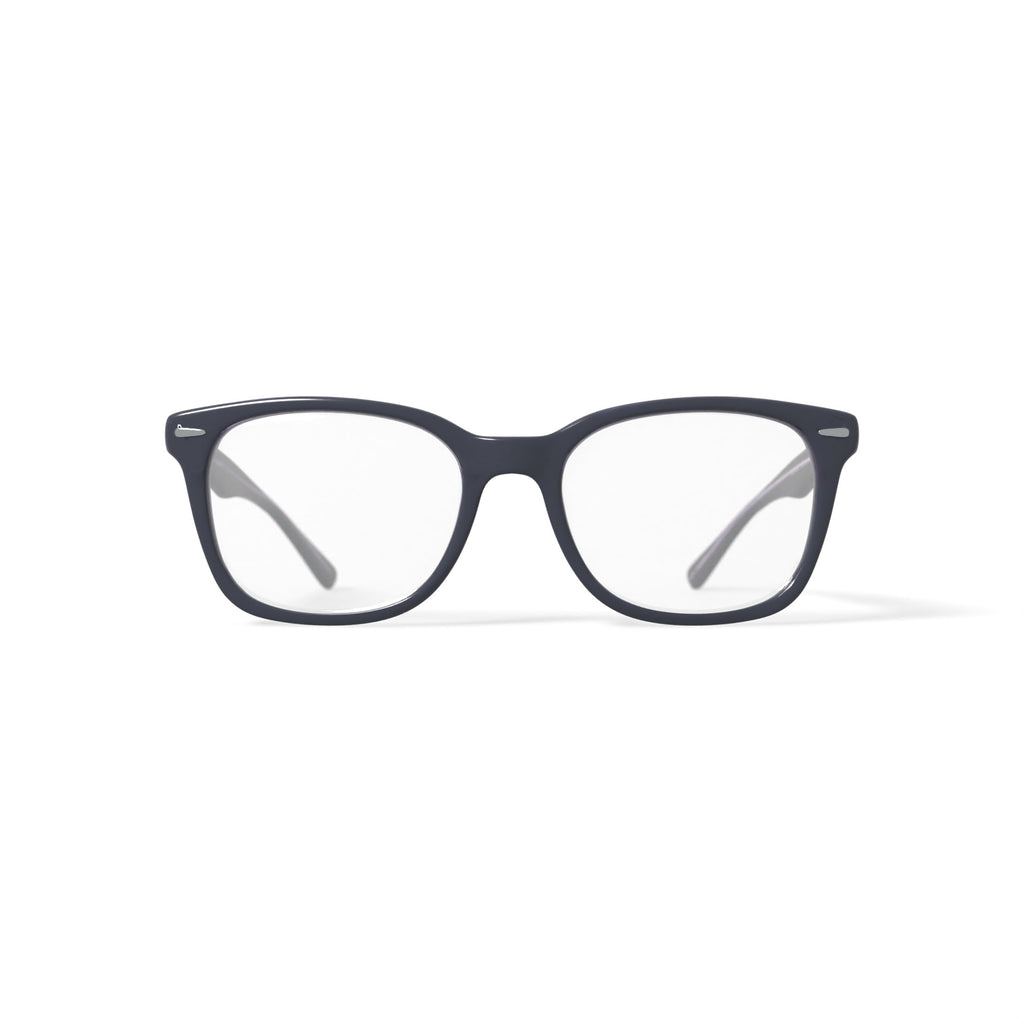 Womens FM13038 Square Prescription Eyeglasses with Case, Black/Purple