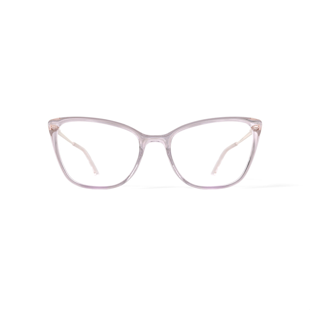 Women's MV007 Whitney Cat Eye Prescription Eyeglasses with Case, Crystal Brown