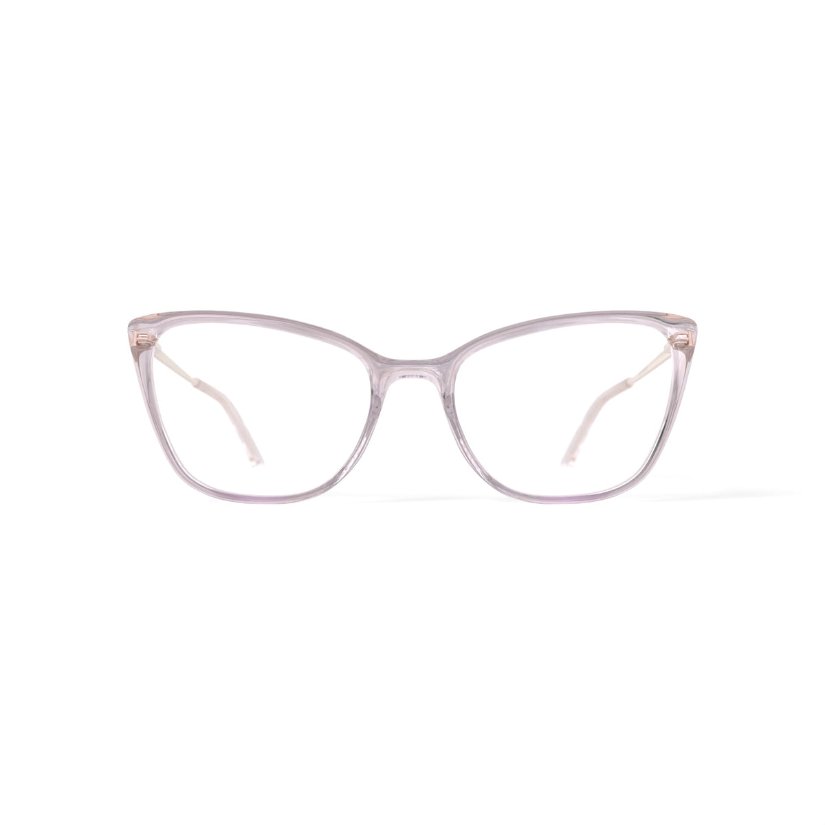 Women's MV007 Whitney Cat Eye Prescription Eyeglasses with Case, Crystal Brown