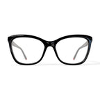 Women's MV021 Karen Cat Eye Prescription Eyeglasses with Case, Black
