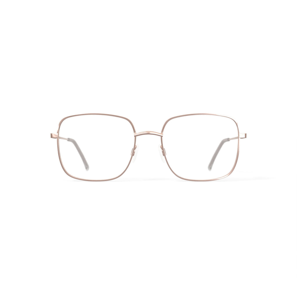Women's MV027 Jillian Square Prescription Eyeglasses with Case, Gold