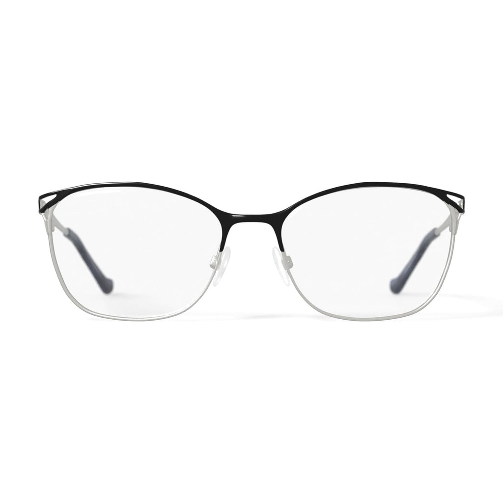 Women's WM200650-1 Oval Prescription Eyeglasses with Case, Navy