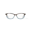 Women's WOP64 Square Prescription Eyeglasses with Case, Brown Turquoise