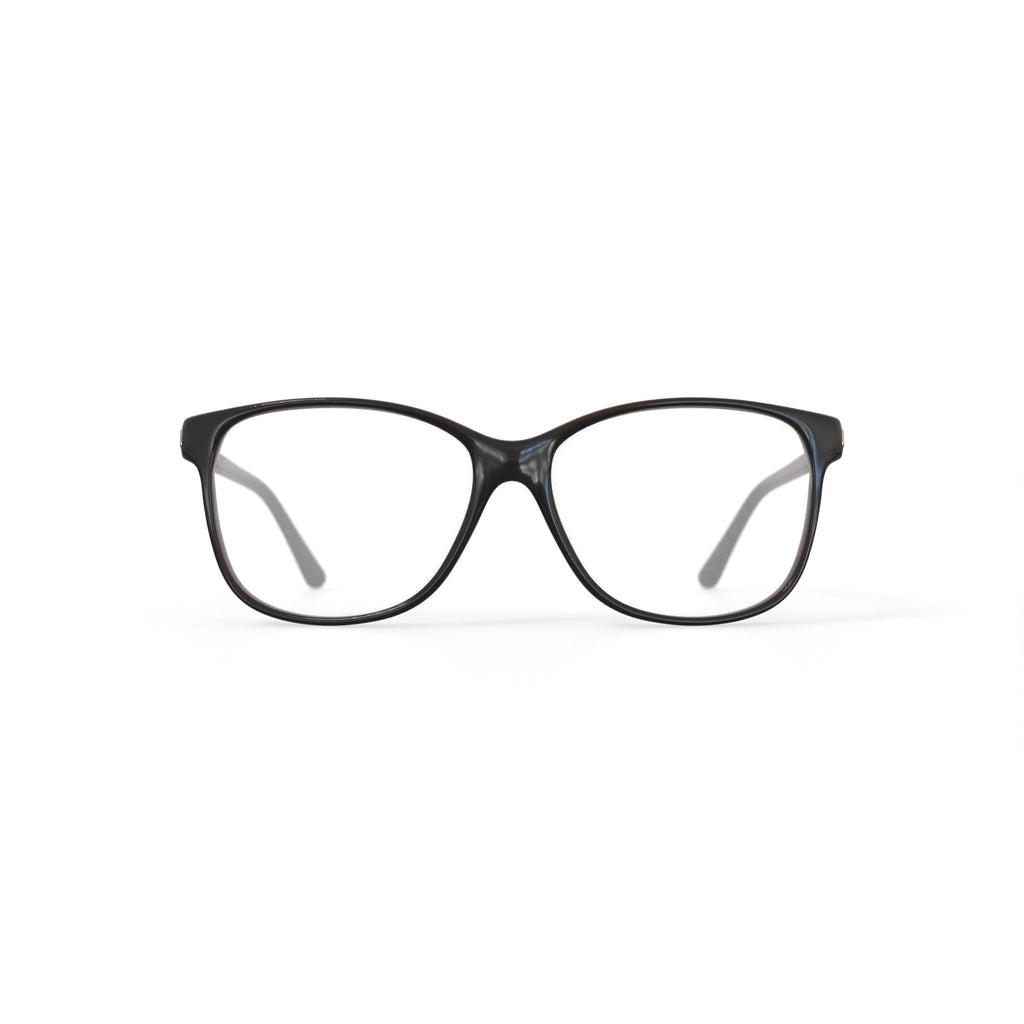 Women's WOP67 Square Prescription Eyeglasses with Case, Brown