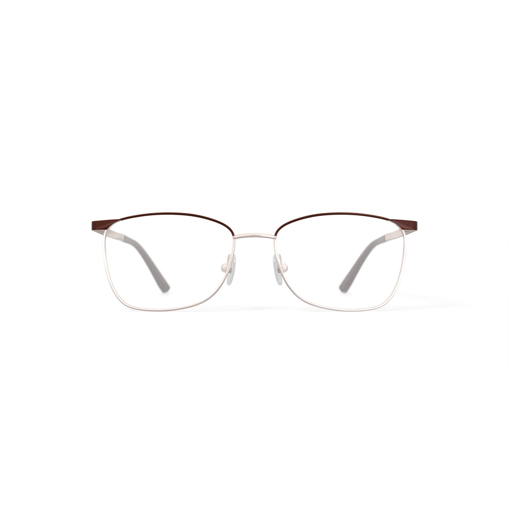 Women's WM402155-1 Browline Prescription Eyeglasses with Case, Gold