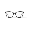 Women's XSLV03AS-01 Square Prescription Eyeglasses with Case, Black