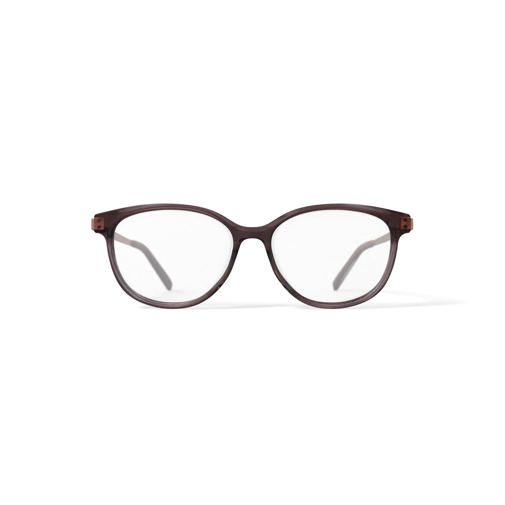 Women's BE222 Calla Round Prescription Eyeglasses with Case, Brown