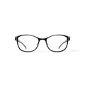Women's Grace Square Prescription Eyeglasses with Case, Black/Gold