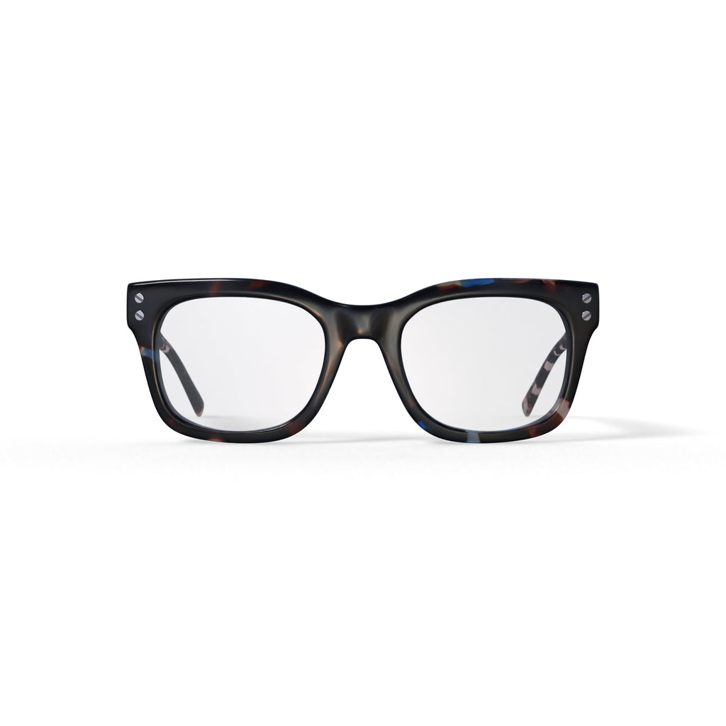 Reverb Women's RVLO6025 Prescription Eyeglasses with Case, Blue Tortoise