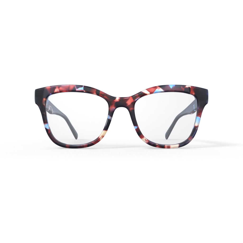 Reverb Women's RVLO6048 Prescription Eyeglasses with Case, Blue Tortoise