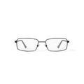 Men's W127 Rectangular Prescription Eyeglasses with Case, Gunmetal
