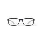 Men's W151 Rectangular Prescription Eyeglasses with Case, Black