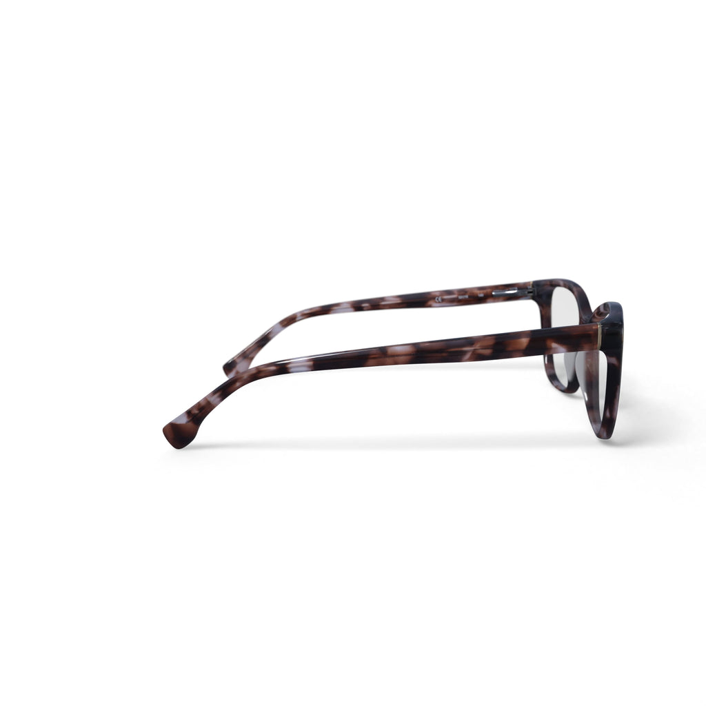 Women's Hannah Cat Eye Prescription Eyeglasses with Case, Brown Tortoise