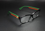 Gucci GG0278O Black Multicolor Rectangular Eyeglasses Demo Lens 55-15-145 Women