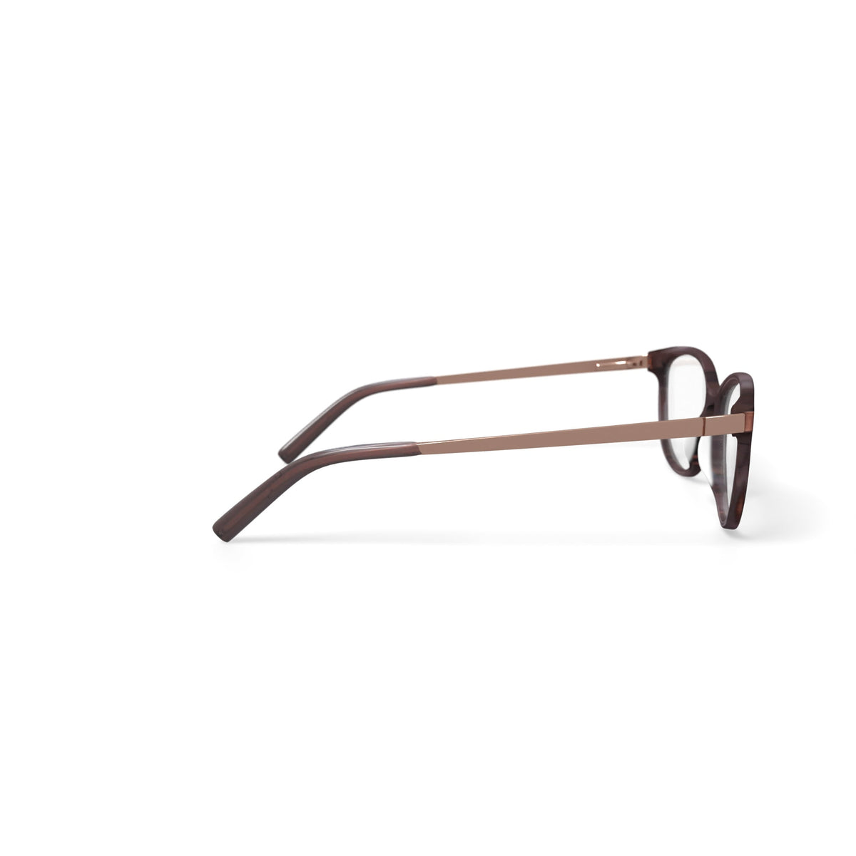 Women's BE222 Calla Round Prescription Eyeglasses with Case, Brown