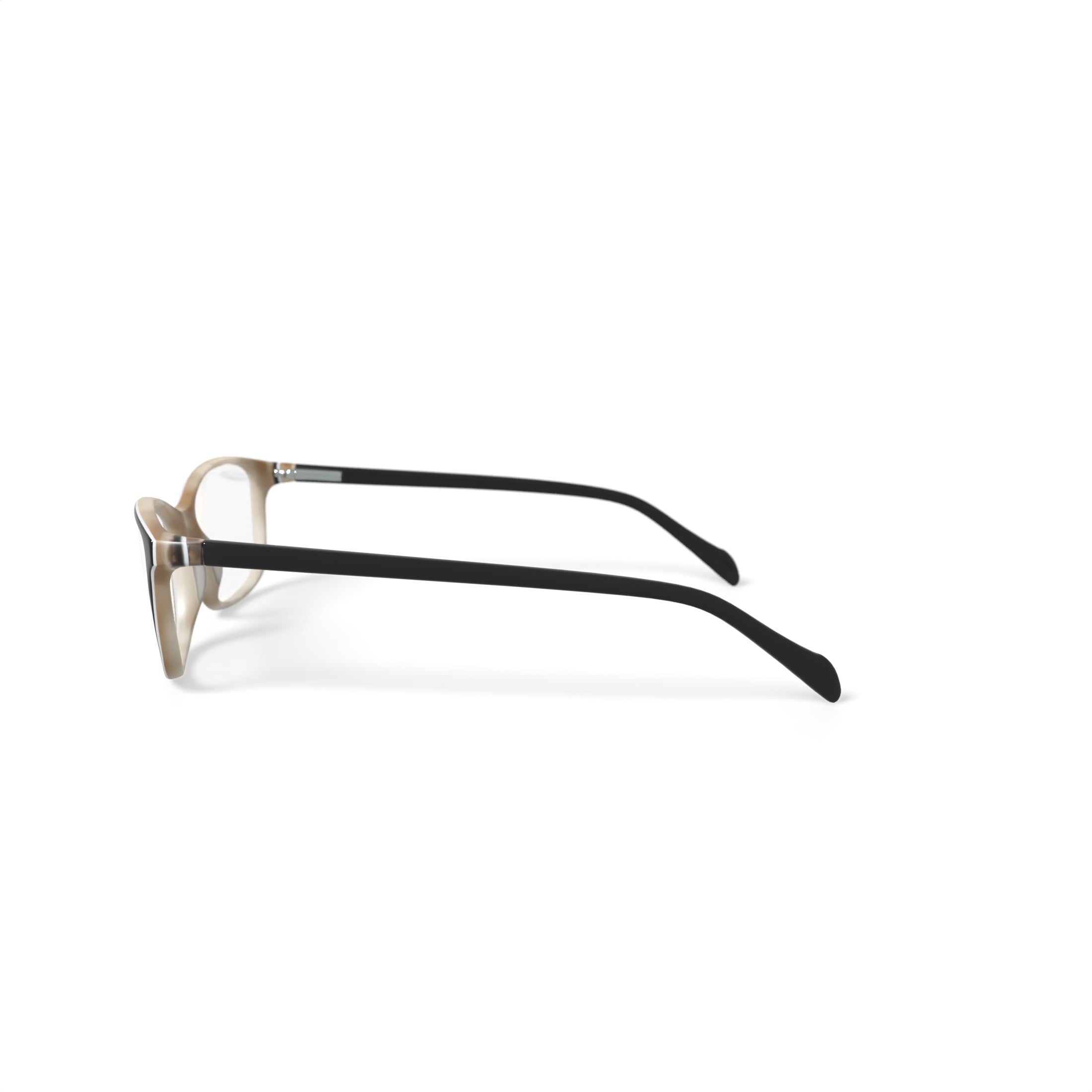 Women's Lily Rectangular Prescription Eyeglasses with Case, Brown