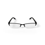 Men's HV708 Rectangular Prescription Eyeglasses with Case, Black