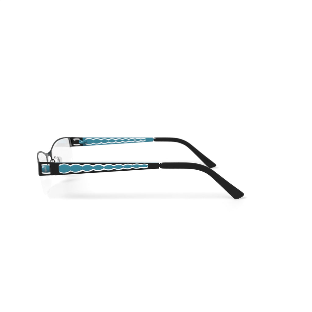 Baby Phat Women's BV247 Rectangular Prescription Eyeglasses with Case, Purple