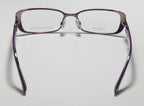 NEW TRUSSARDI 12507 WOMENS/LADIES DESIGNER FULL-RIM TITANIUM MAUVE / VIOLET TITANIUM OPTICAL FRAME DEMO LENSES 53-16-135 FLEXIBLE HINGES EYEGLASSES/EYE GLASSES