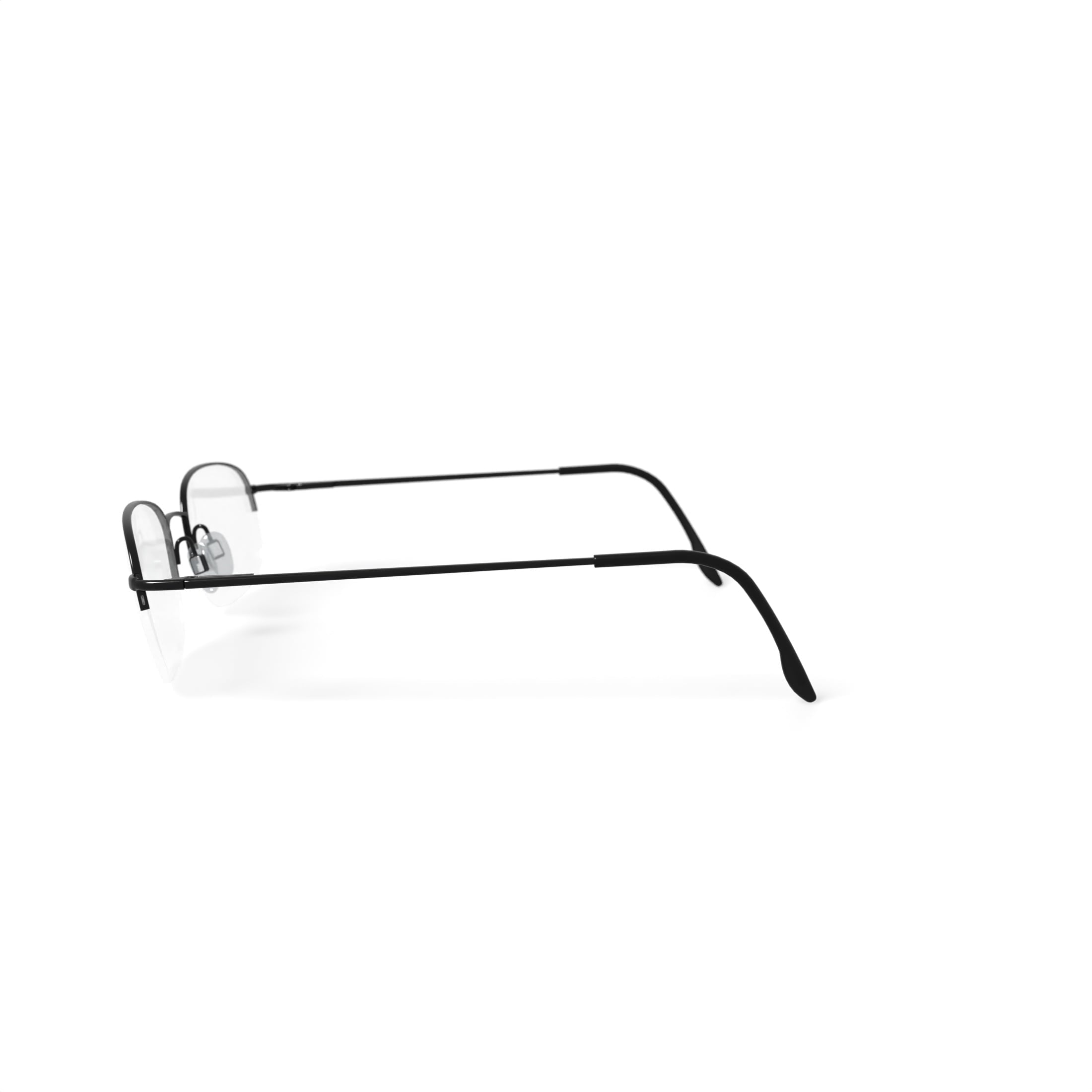 Men's ST228 Rectangular Prescription Eyeglasses with Case, Gray