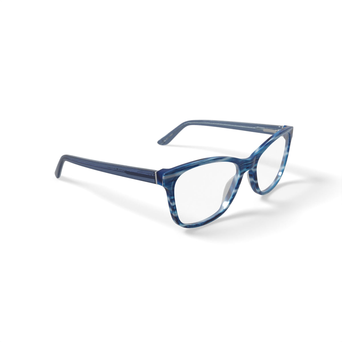 Women's HC277 Cat Eye Prescription Eyeglasses with Case, Crystal Blue