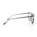 Women's Billie Round Prescription Eyeglasses with Case, Teal Tortoise