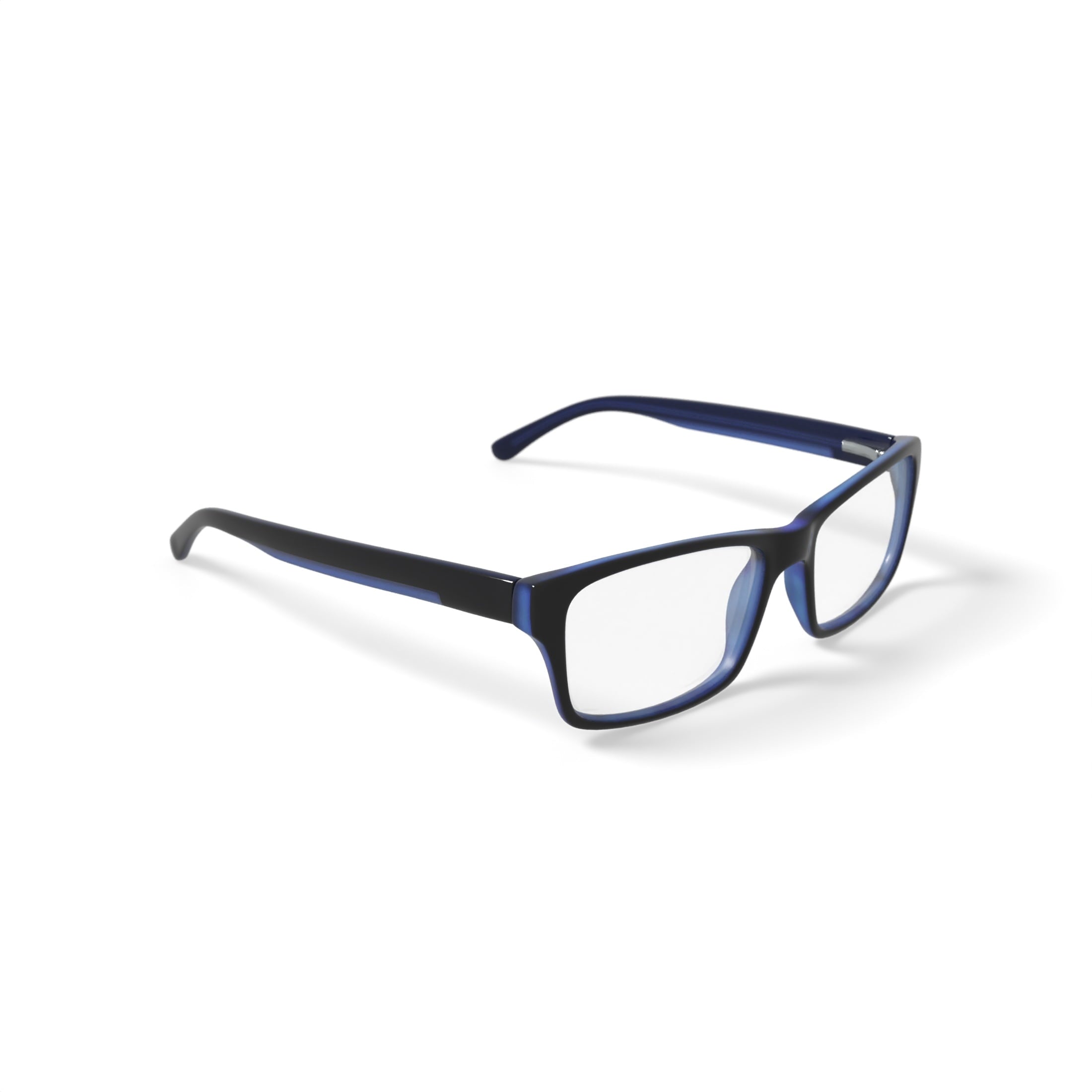 American Classics Men's Carter Square Prescription Eyeglasses with Case, Black/Blue
