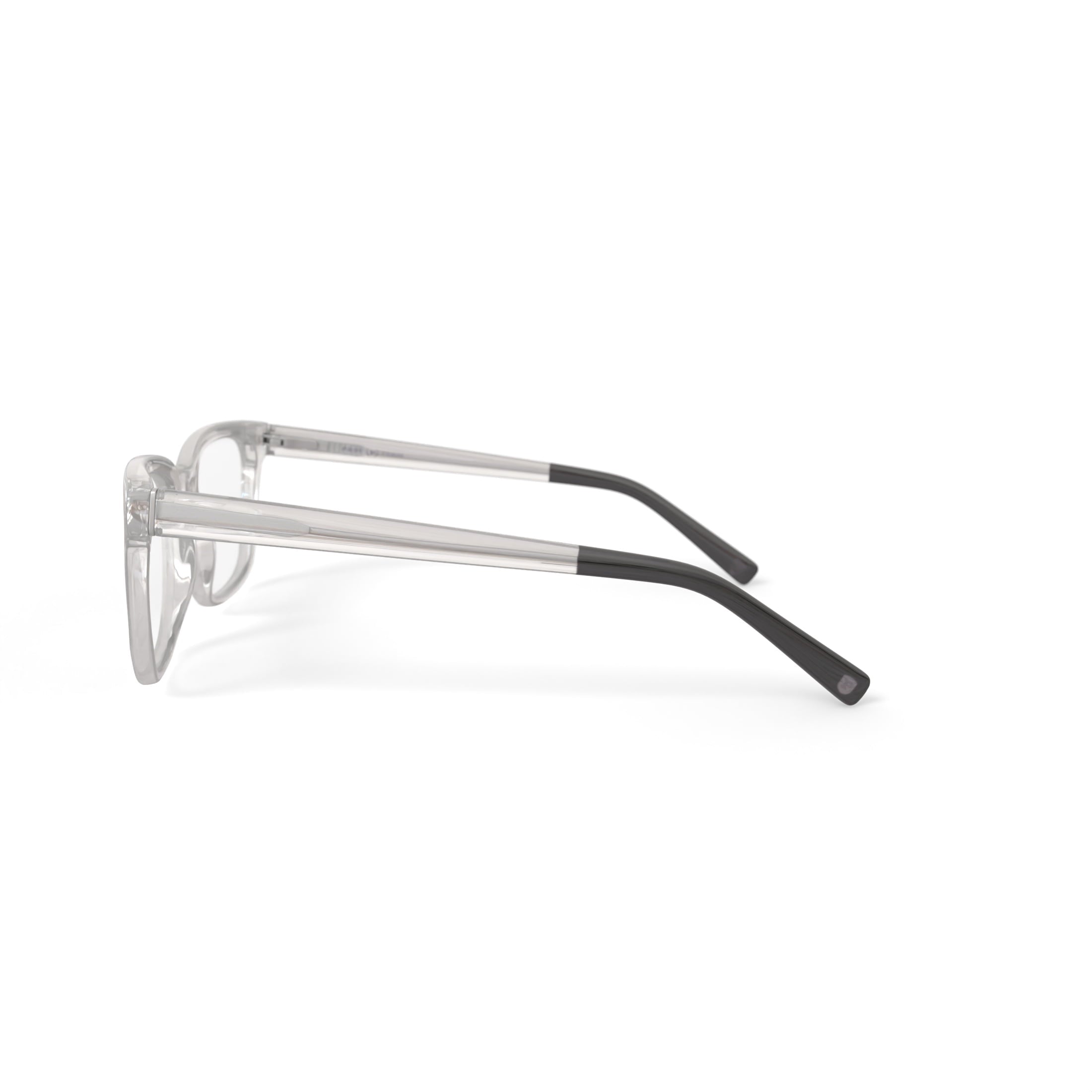 Mens HV725 Square Prescription Eyeglasses with Case, Crystal