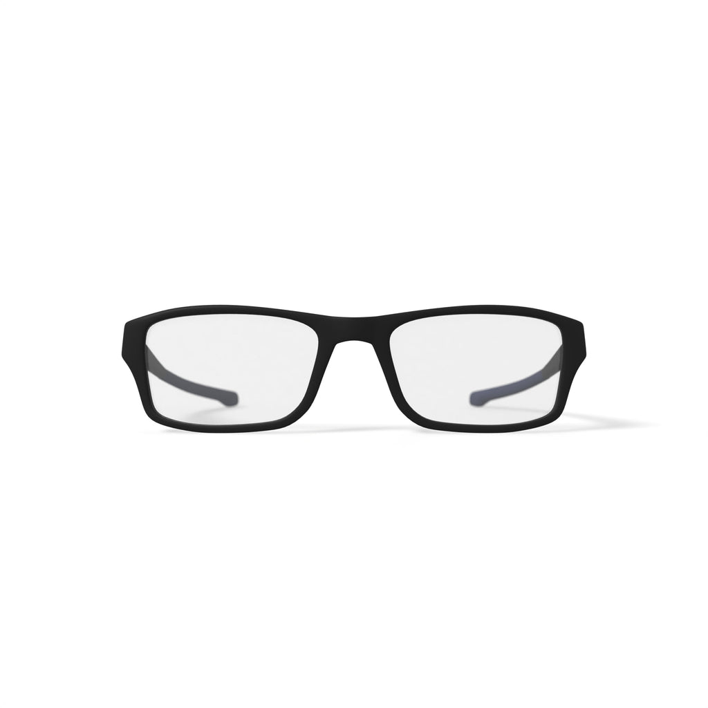 Oakley Unisex Rectangular Chamfer Eyeglasses Satin Black 53mm