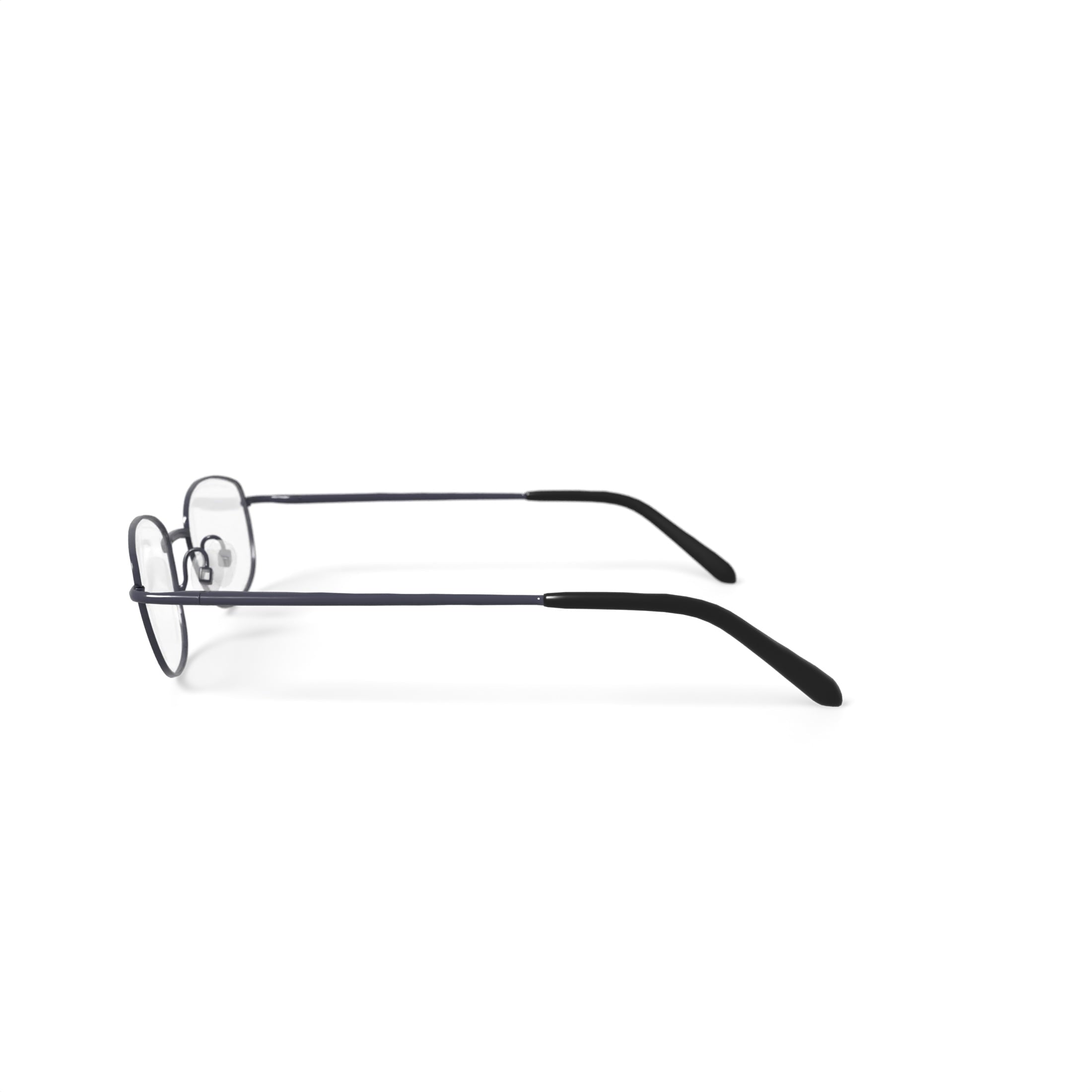 Via Milano Men's Manuel Oval Prescription Eyeglasses with Case, Gunmetal