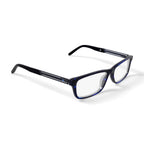 New Balance Men's NB445 Rectangular Prescription Eyeglasses with Case, Blue