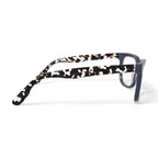 M America Women's Irving Square Prescription Eyeglasses with Case, Blue