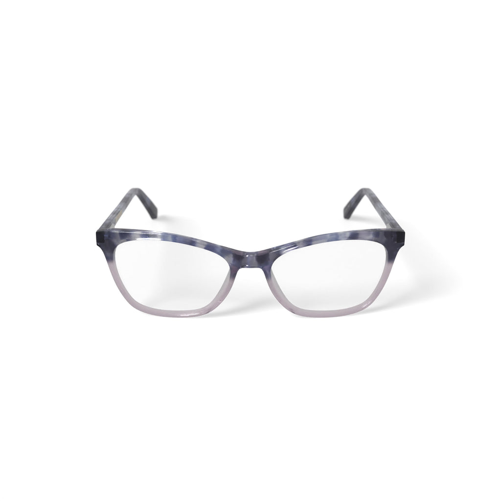 Women's Taylor Square Prescription Eyeglasses with Case, Pink Tortoise Gradient