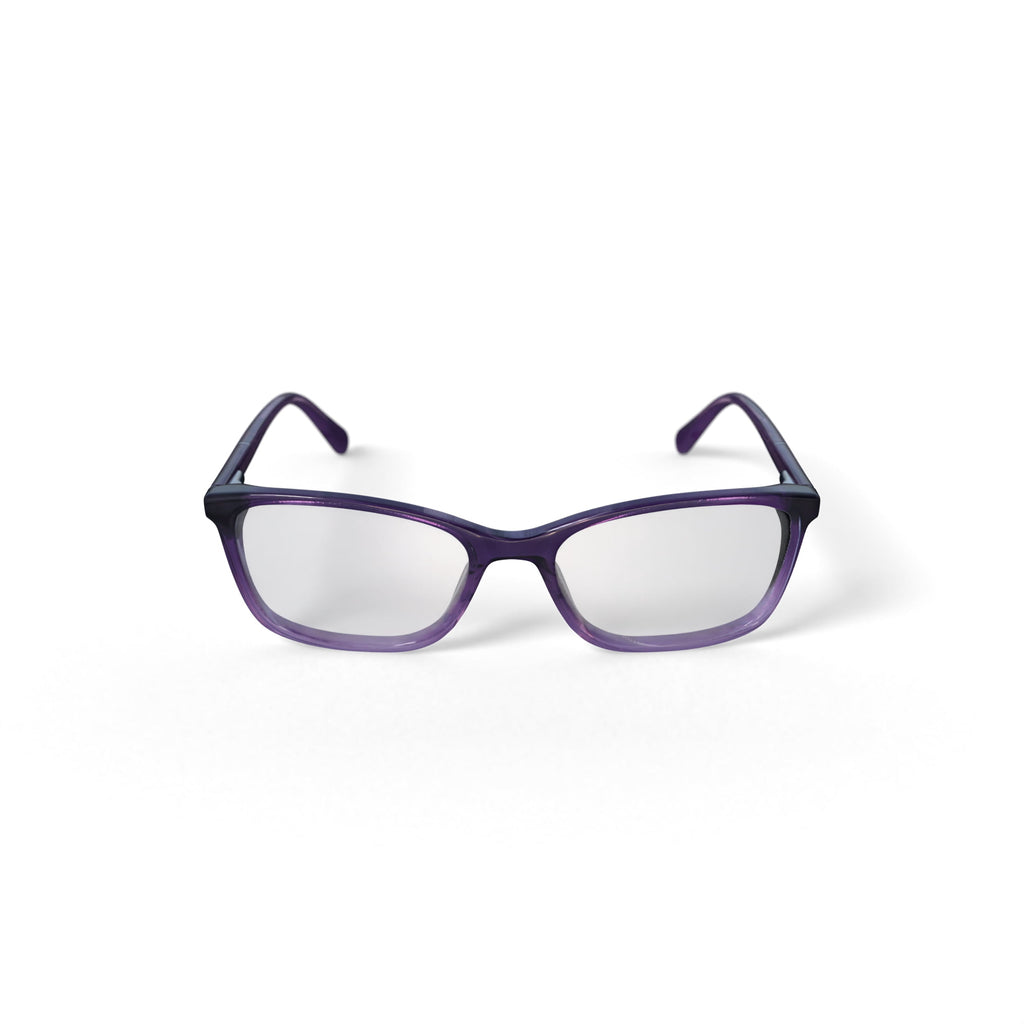 Women's Kollie Square Prescription Eyeglasses with Case, Purple