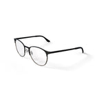  Unisex Size 53 Phantos Prescription Eyeglasses with Case, Black on Arista