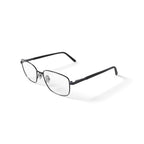 Men's Corporal Square Prescription Eyeglasses with Case, Gunmetal