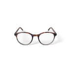 Men's HV724 Round Prescription Eyeglasses with Case, Green Tortoise