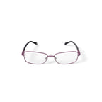 Women's Mia Rectangular Prescription Eyeglasses with Case, Rose/Burgundy